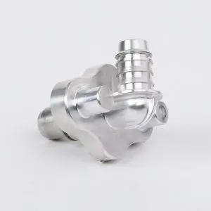 Custom CNC Machined Aluminum Automotive Thermostat Housing, Precision Coolant System Component for Engines