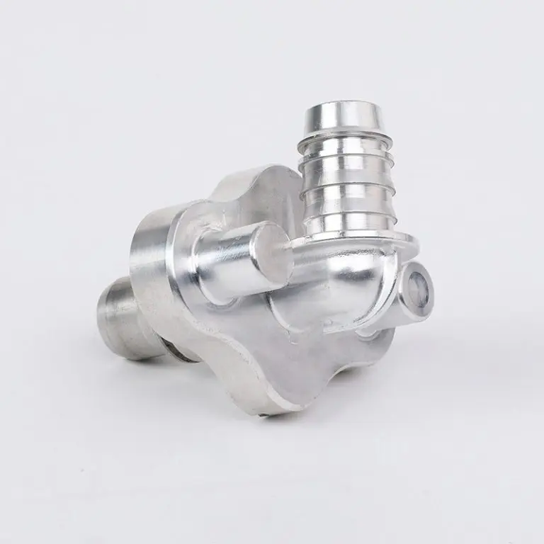 Custom CNC Machined Aluminum Automotive Thermostat Housing, Precision Coolant System Component for Engines