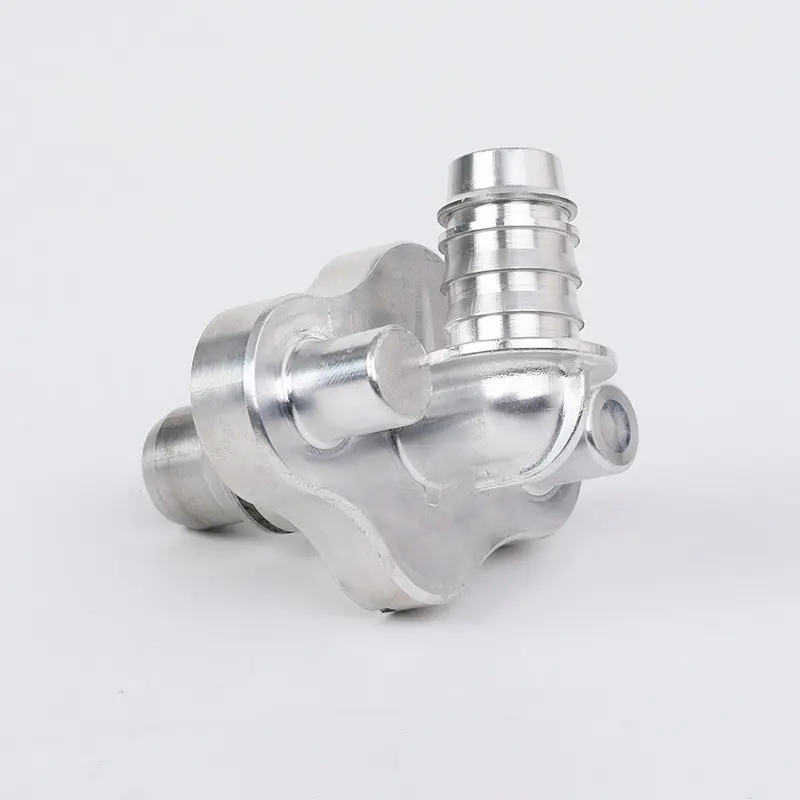 Custom CNC Machined Aluminum Automotive Thermostat Housing, Precision Coolant System Component for Engines