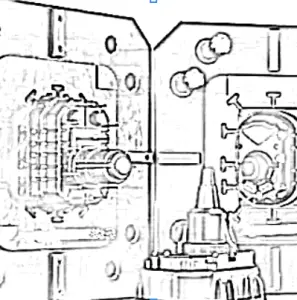 Custom CNC Machining Process Diagram, 5-Axis Milling of Complex Automotive Mold Components in Manufacturing