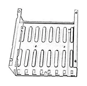 Custom CNC Machined Metal Heat Sink Bracket, Precision Ventilated Support Frame for Electronic & Industrial Equipment