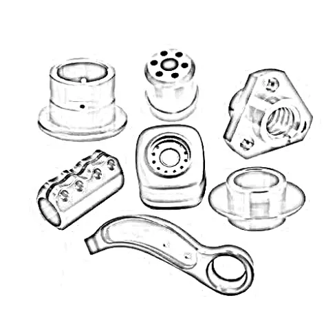 Custom CNC Machined Precision Metal Components, Turned & Milled Industrial Mechanical Parts for Machinery & Equipment