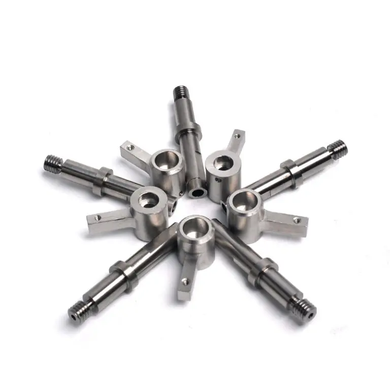 Custom Precision CNC Turned Stainless Steel Shaft Components, Industrial Machined Metal Pins & Connectors