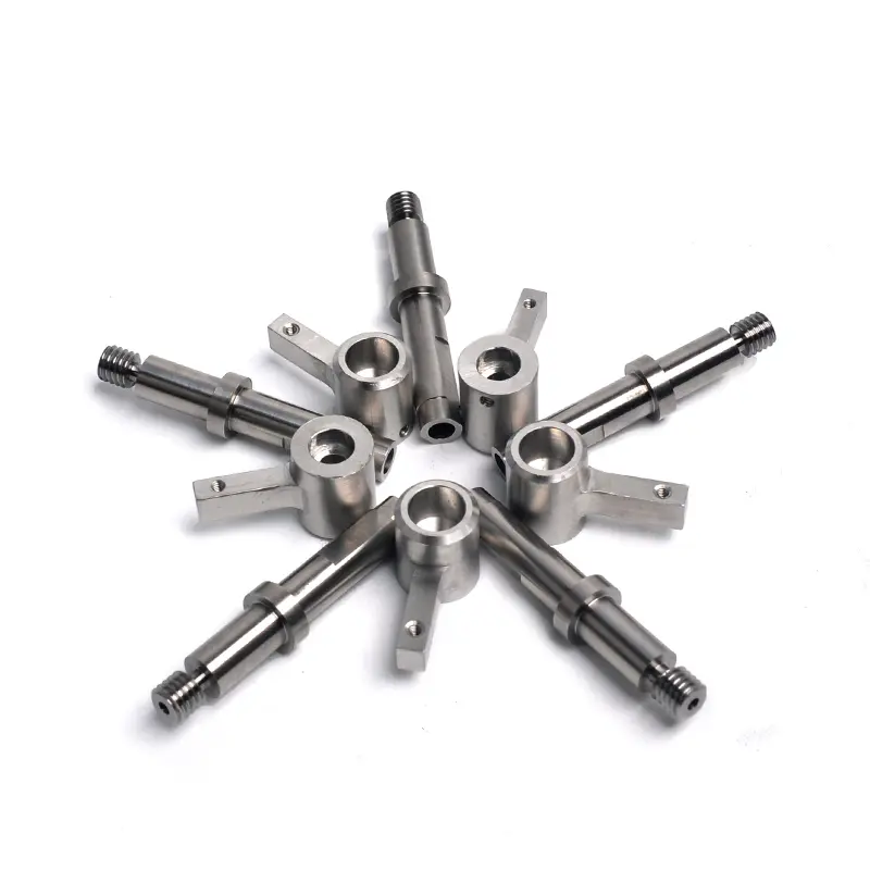 Custom Precision CNC Turned Stainless Steel Shaft Components, Industrial Machined Metal Pins & Connectors