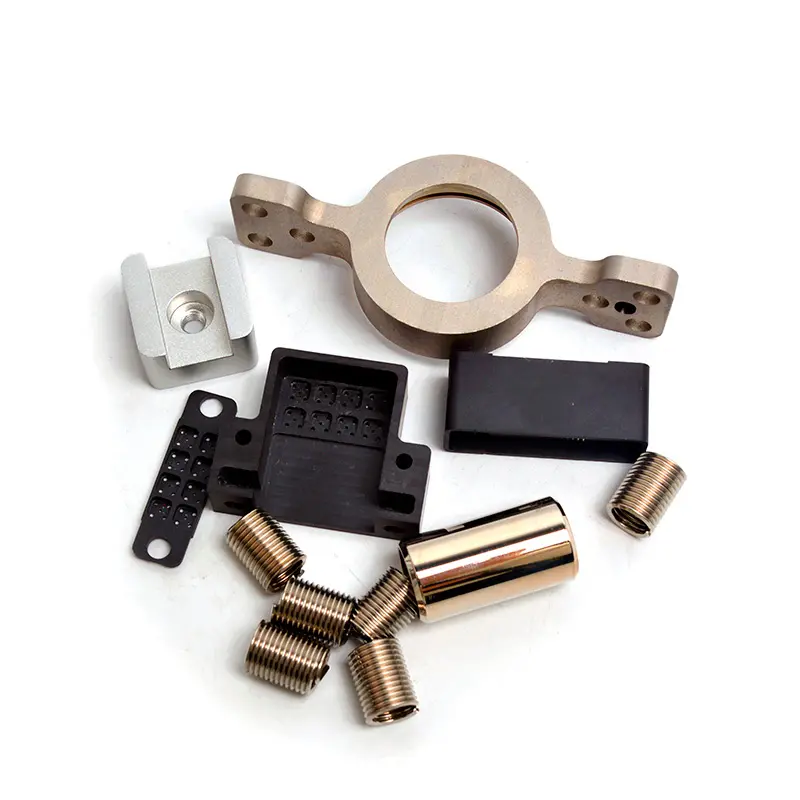 Custom CNC Machined Mixed Material Components, Aluminum, Brass & Plastic Parts for Industrial & Electronic Applications