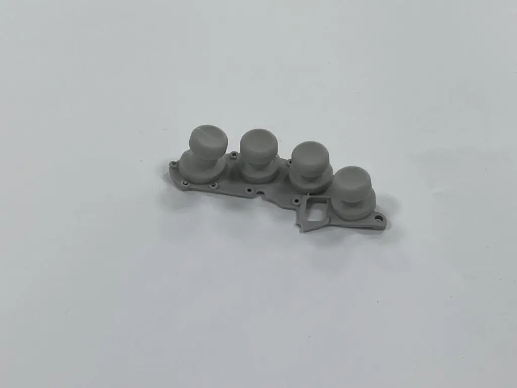 Custom molded silicone rubber button keypad, soft tactile control membrane for electronic devices