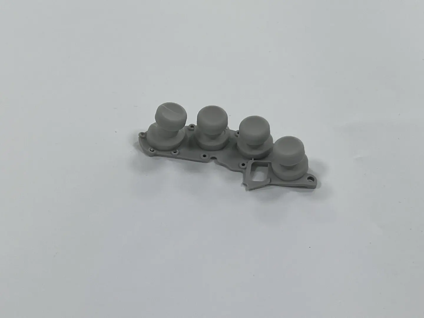 Custom molded silicone rubber button keypad, soft tactile control membrane for electronic devices