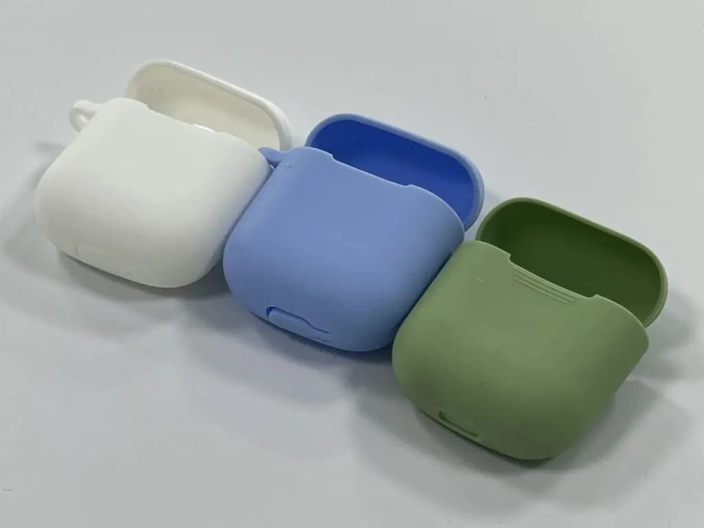 Silicone protective cases for wireless earbuds, custom molded earphone accessories