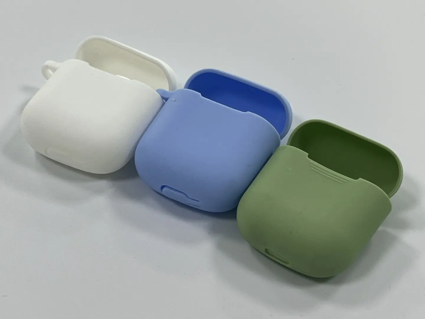 Silicone protective cases for wireless earbuds, custom molded earphone accessories