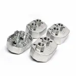 Custom CNC machined aluminum explosion-proof enclosures, precision metal housing with threaded ports for industrial sensors