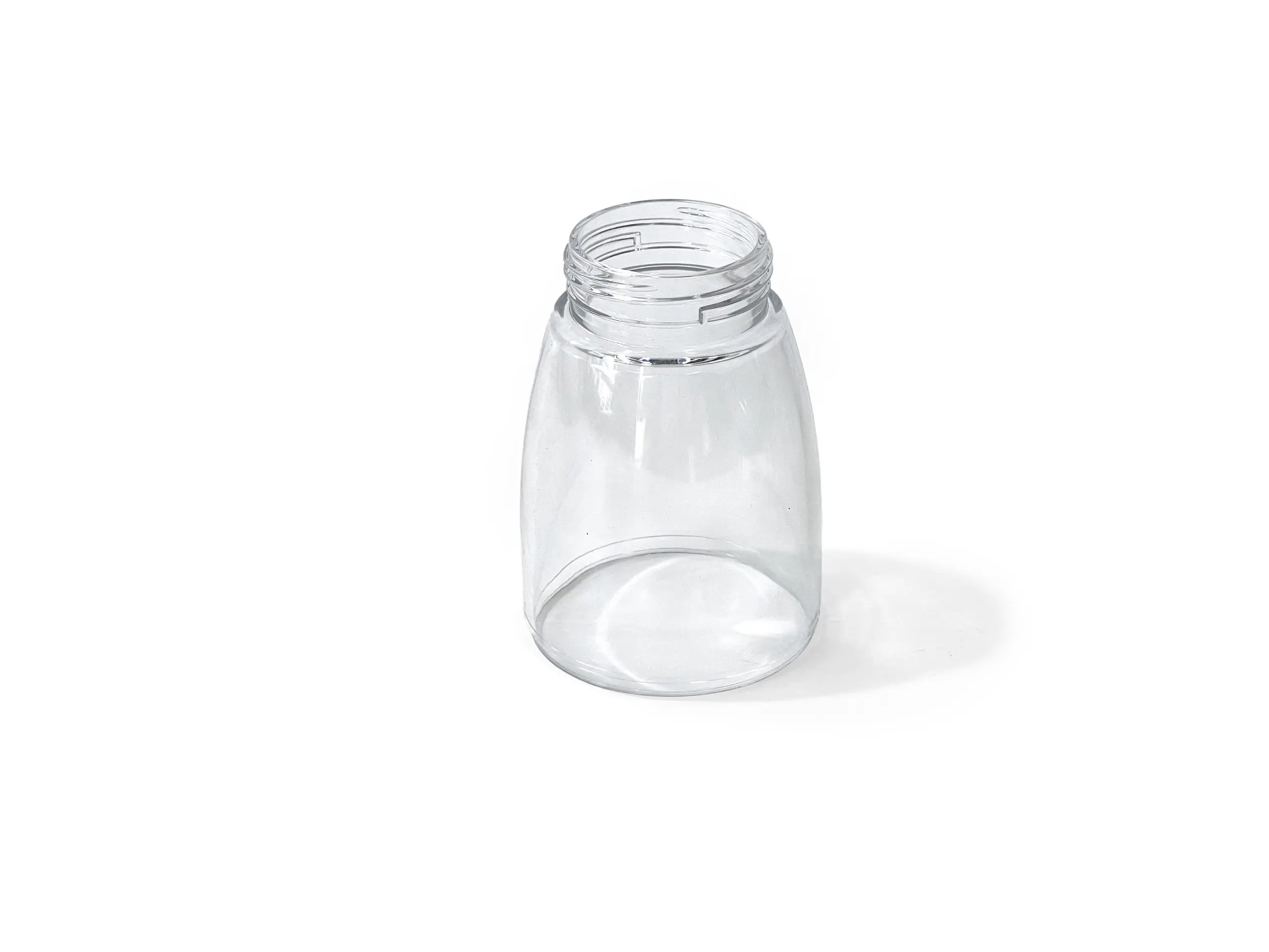 Clear PET Plastic Jar with Wide Mouth, Food Grade Transparent Packaging Container for Food Storage and Supplement Packaging