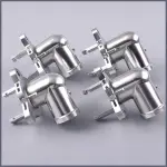 High precision CNC machining stainless steel elbow pipe fittings and valve components for industrial, oil and gas applications