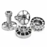 Custom CNC precision machined stainless steel components featuring intricate designs, ideal for high-performance industrial applications.