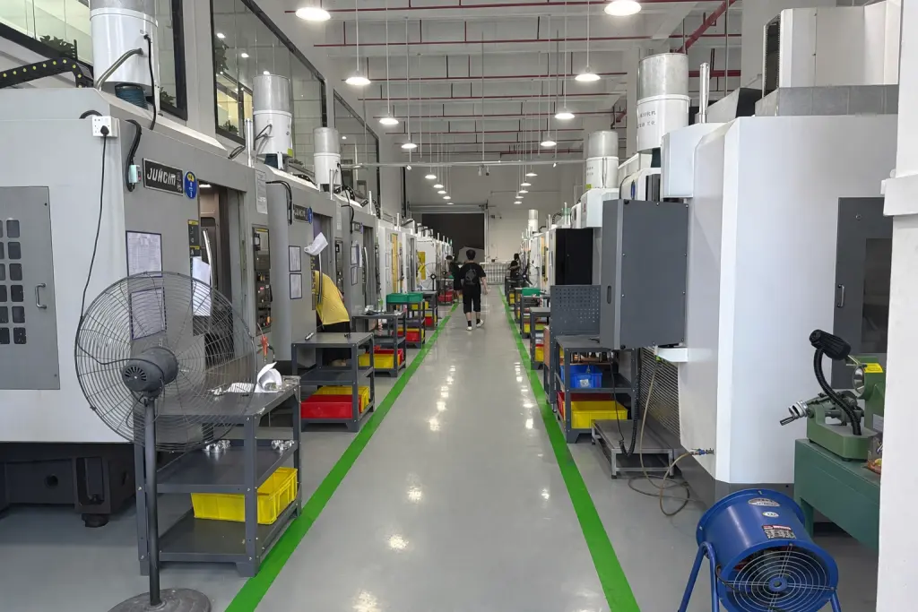 Professional CNC machining factory with advanced machining centers, high precision metal parts production and custom OEM manufacturing services
