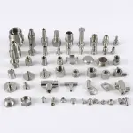 High-strength corrosion-resistant custom titanium alloy machined components, including fittings, fasteners, and custom parts, made to your specifications