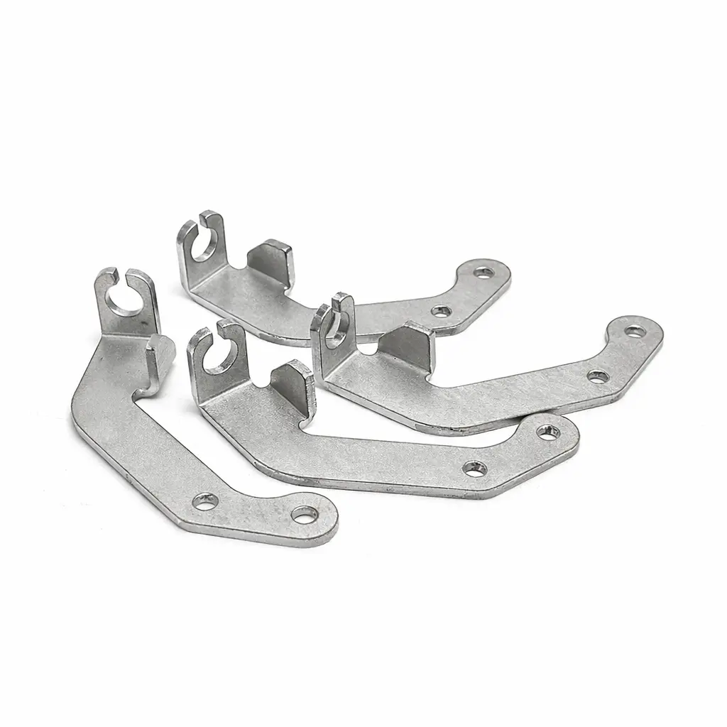 Custom metal mounting brackets, precision laser-cut aluminum clips for industrial applications
